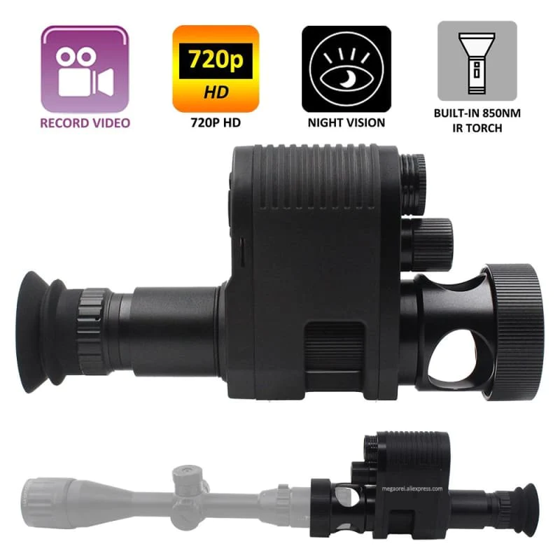 sniper night vision 720p night vision scopecam camcorder