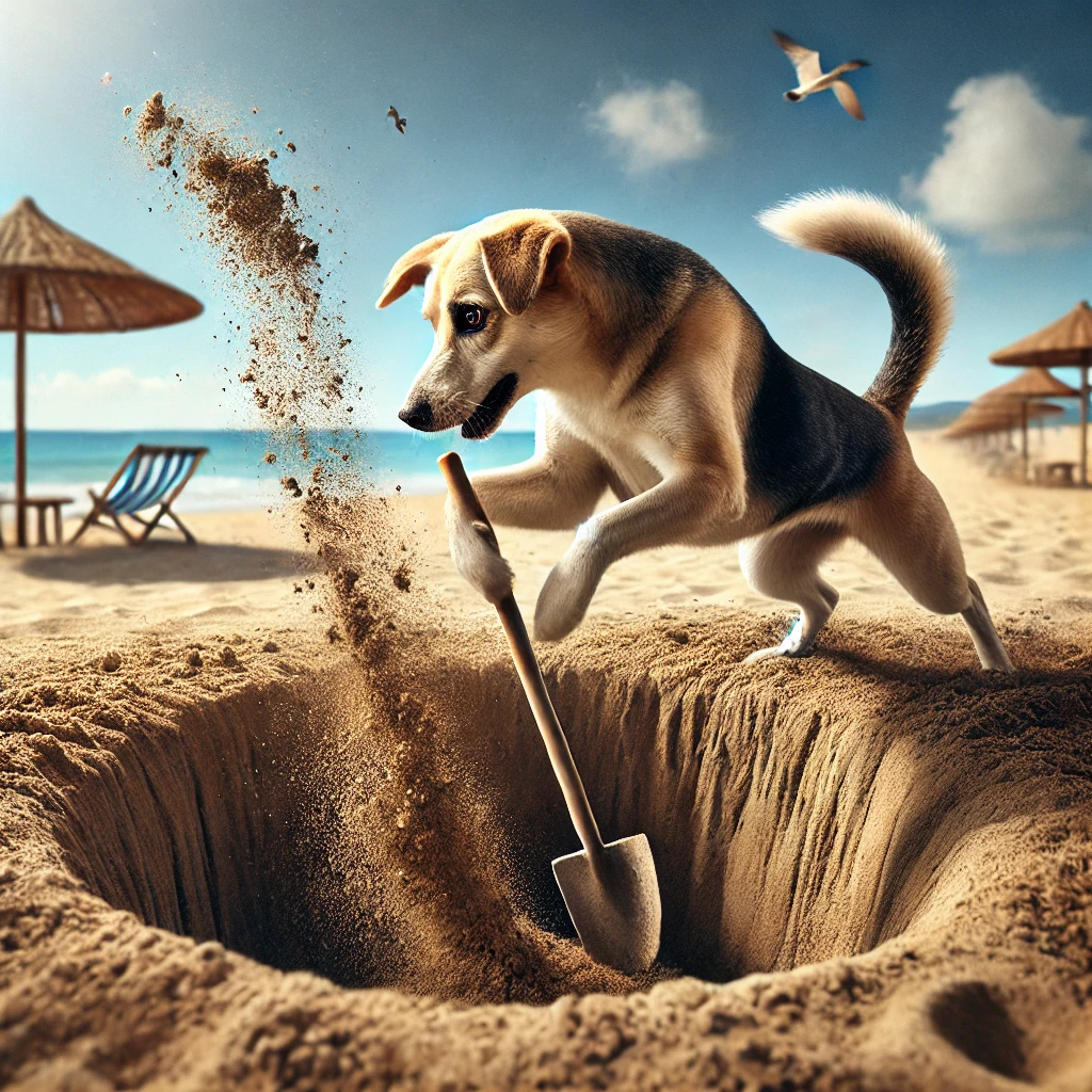 how to stop your dog from digging holes