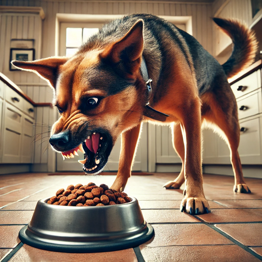 managing a dog that guards food and toys